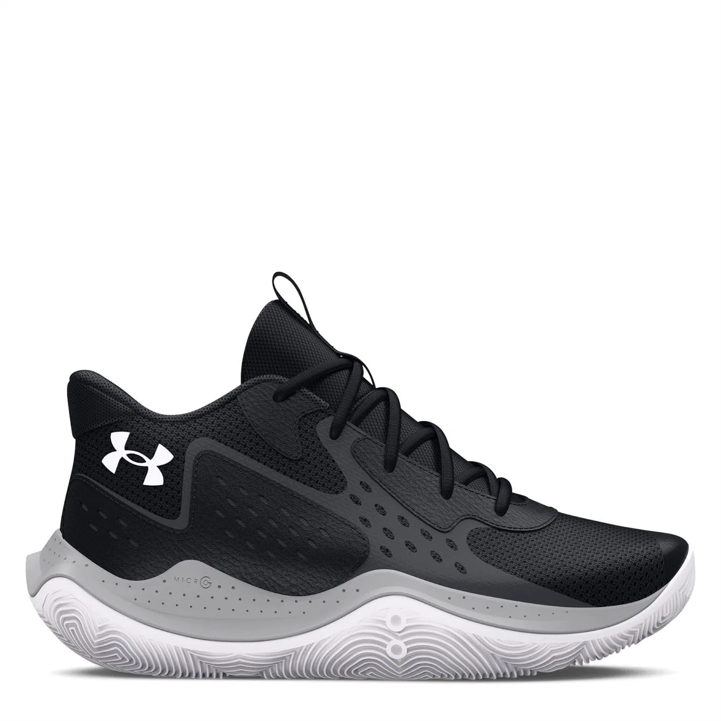 Детские кроссовки для мальчиков с длинным шнурком Under Armour, Black 4 — фото 2