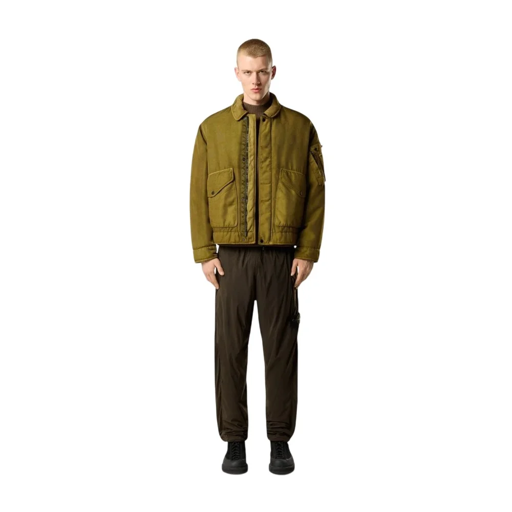 Мужские брюки Stone Island Loose-fit With Dual Zip Back Pockets, угольно-серый