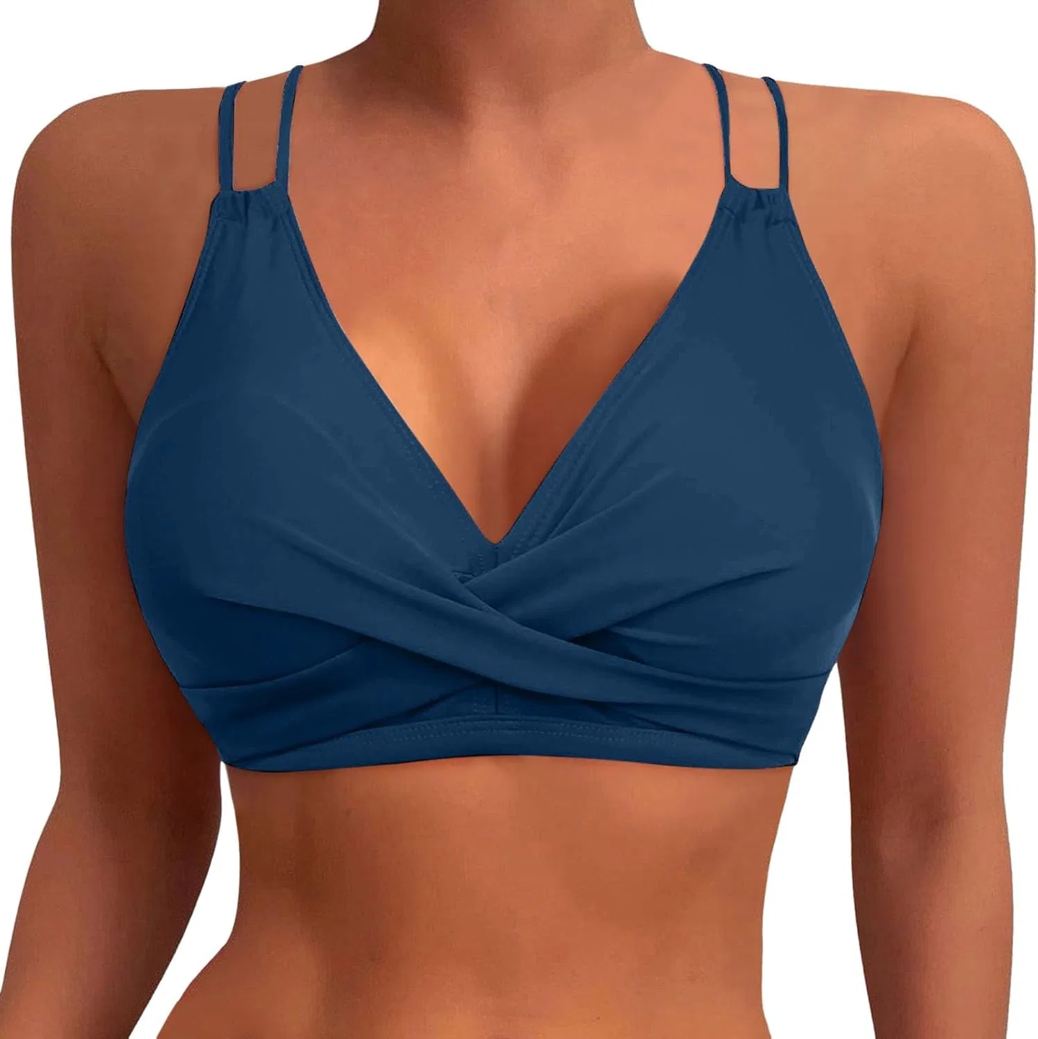 Женский бикини-топ на завязках Push Up Athletic, Navy