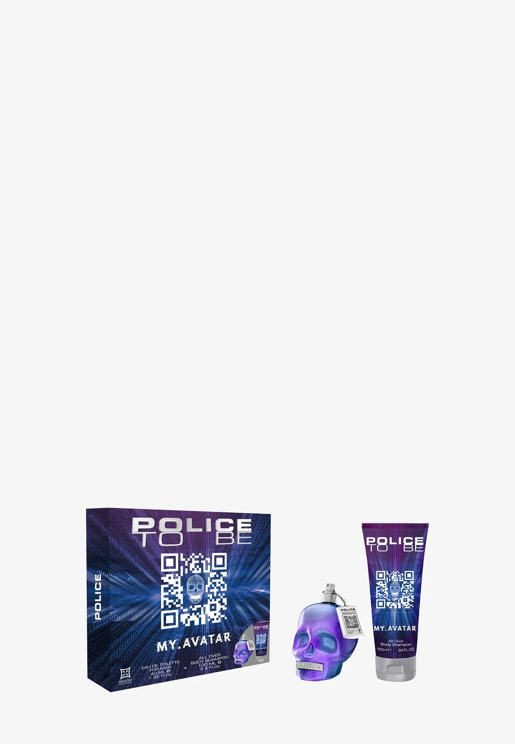 Набор My Avatar for Man: туалетная вода 40 мл + гель для душа 100 мл - парфюмерный набор Police Fragrances, One Size
