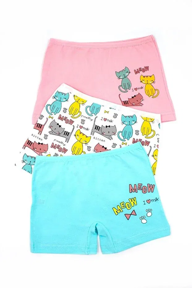 Детские боксеры для мальчиков с принтом 6 шт Csn Casano, Pink-Turquoise-White Print — фото 3