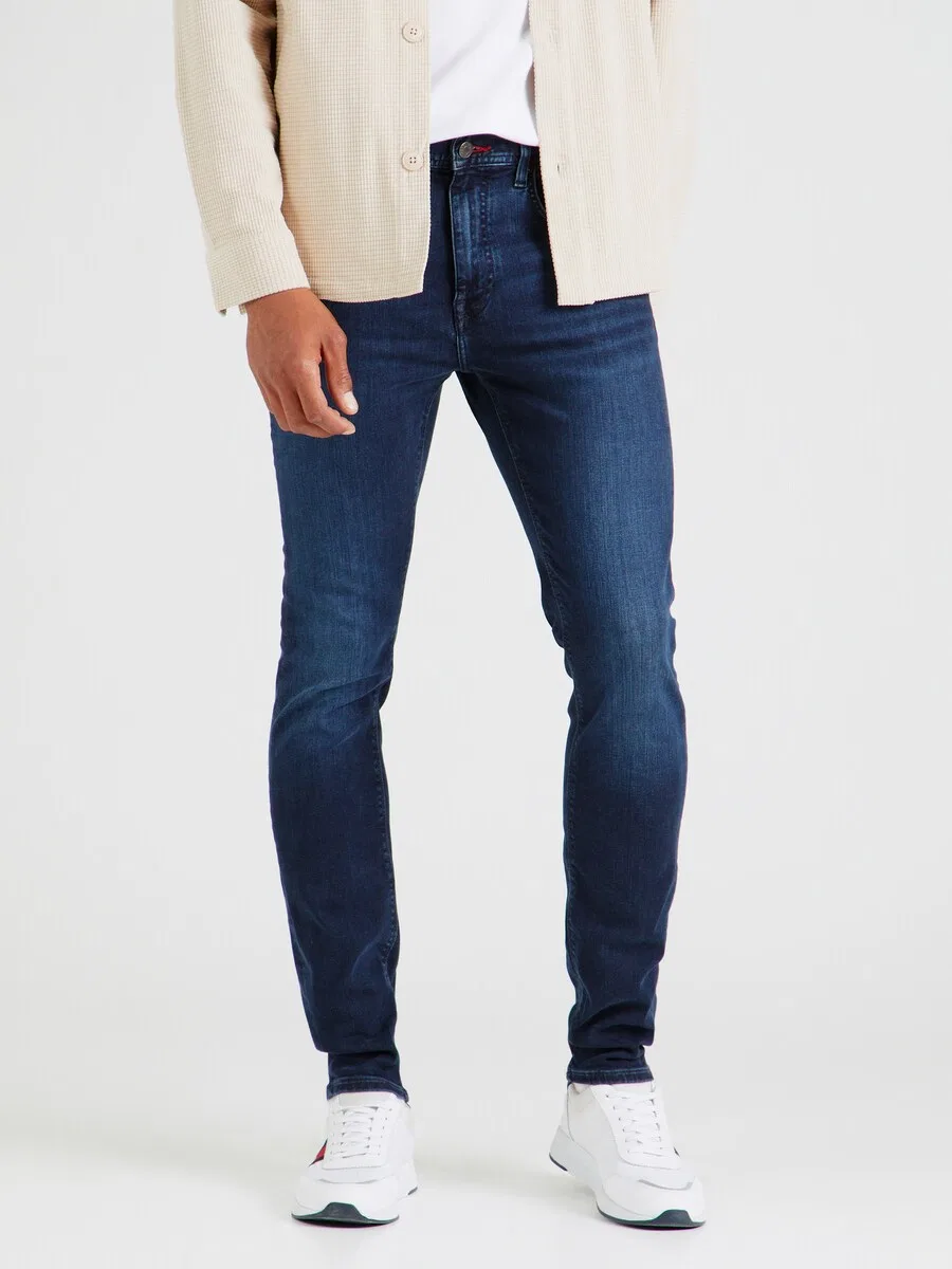 Джинсы TOMMY HILFIGER Slim fit темно-синего цвета — фото 2