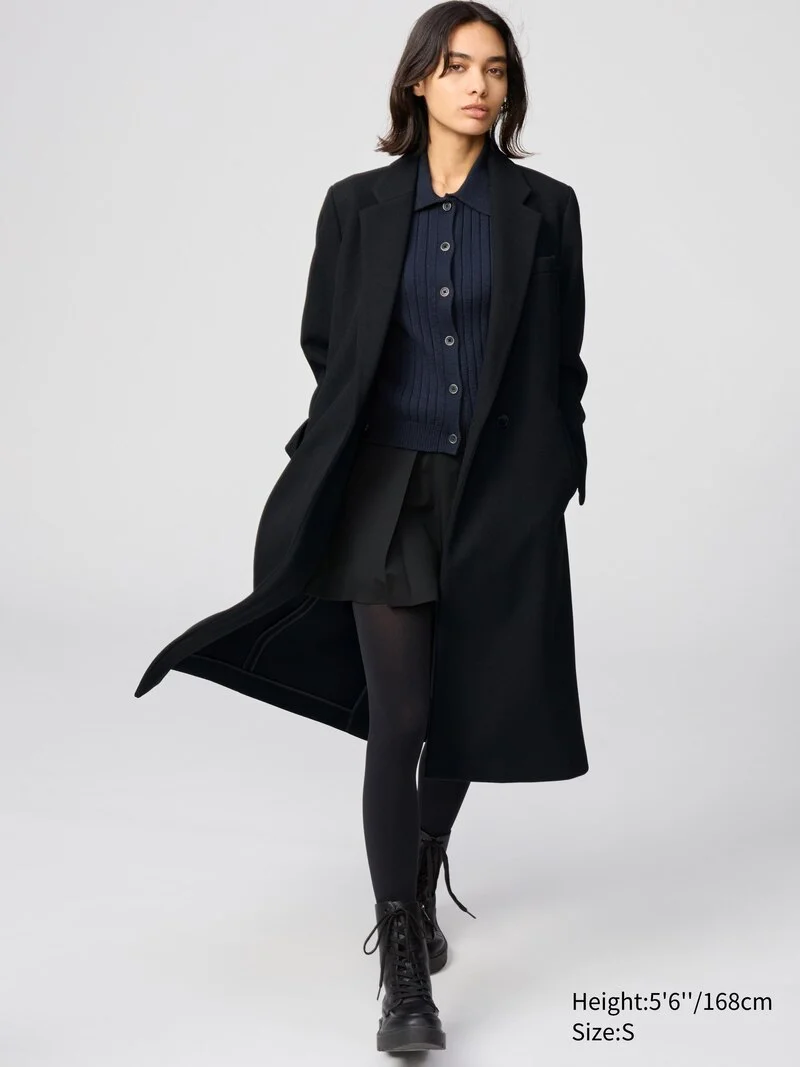 Пальто Uniqlo Long, 09 черный — фото 3
