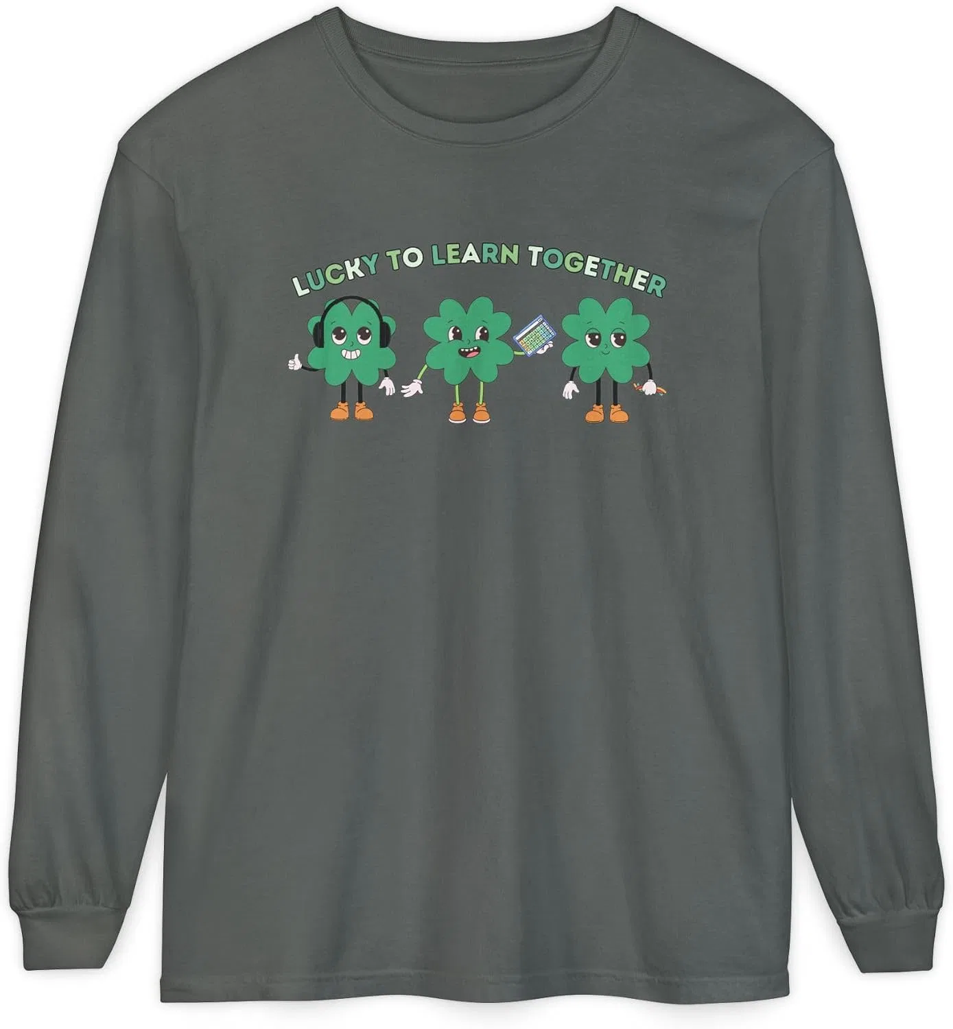 Футболка с длинным рукавом с принтом Comfort Colors, Pepper