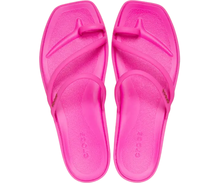 Шлепки Crocs Women's Miami Toe Loop, розовый — фото 2