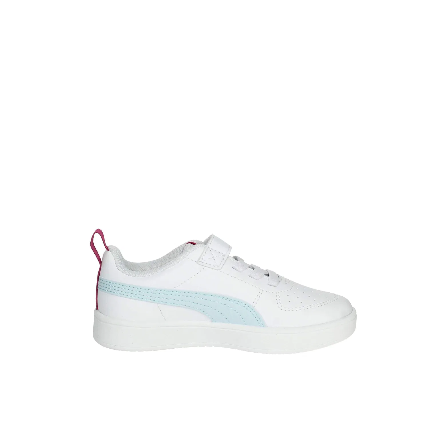 Детские кроссовки с липучкой Rickie PUMA PUMA White Icy Blue Pinktastic — фото 4