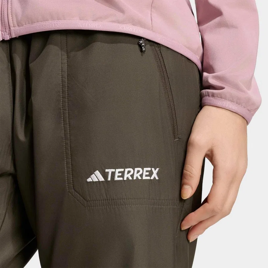 Спортивные штаны Terrex Multi Windfleece adidas, Зеленый — фото 4