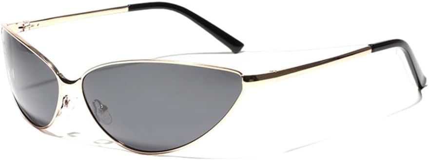 

Солнцезащитные очки унисекс «кошачий глаз» в стиле ретро, ​​2026 год, для женщин, металлическая оправа, мужские, зеленые и коричневые солнцезащитные очки MTZJH, One Color