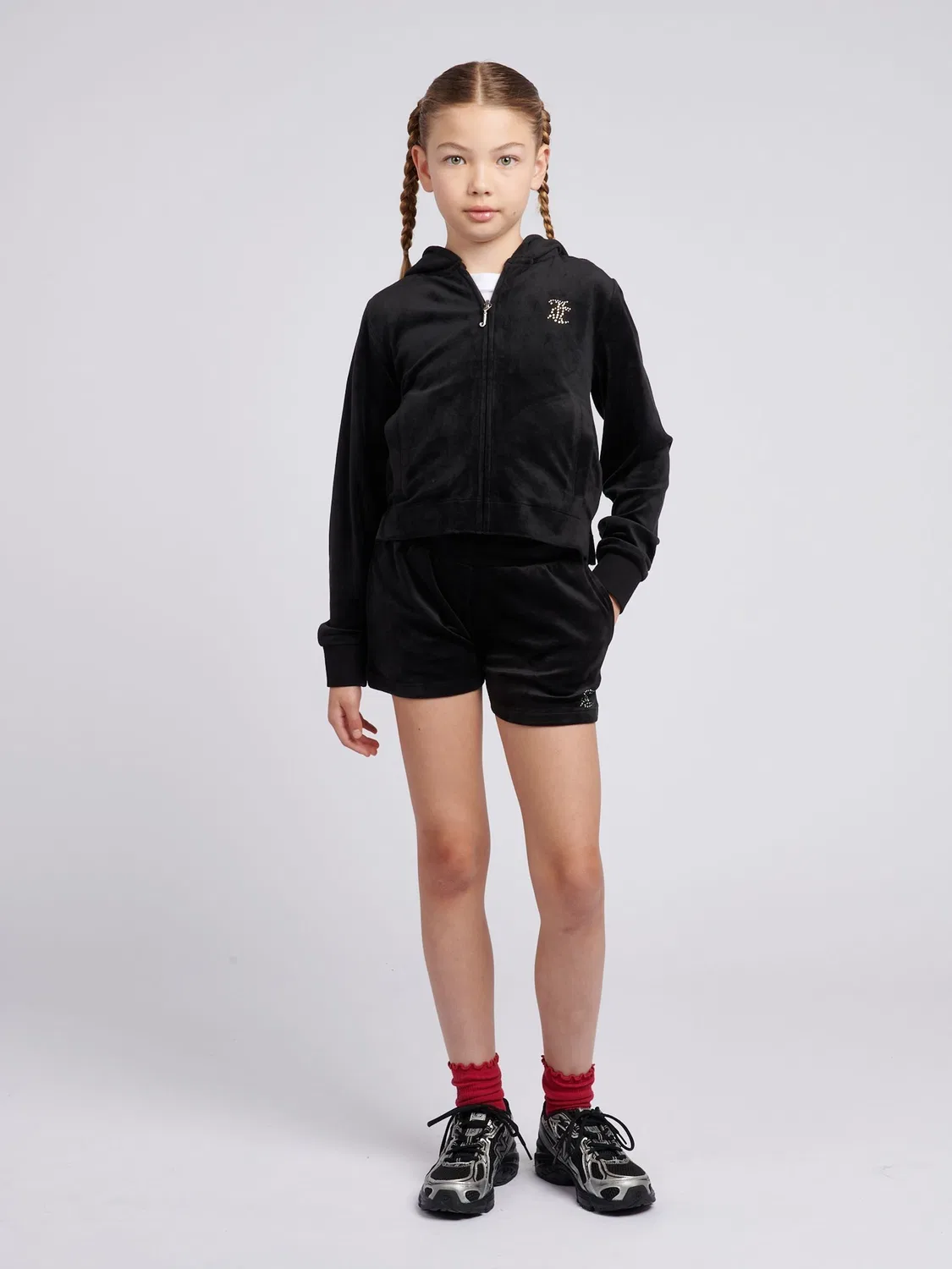 Шорты с отворотом Juicy Couture, черные — фото 2