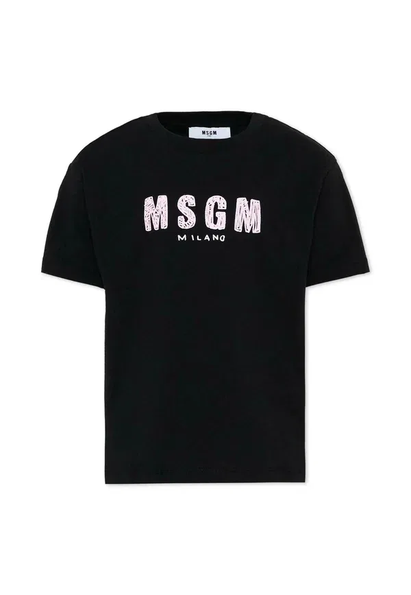 Футболка с принтом Print T-shirt Msgm Black, черный