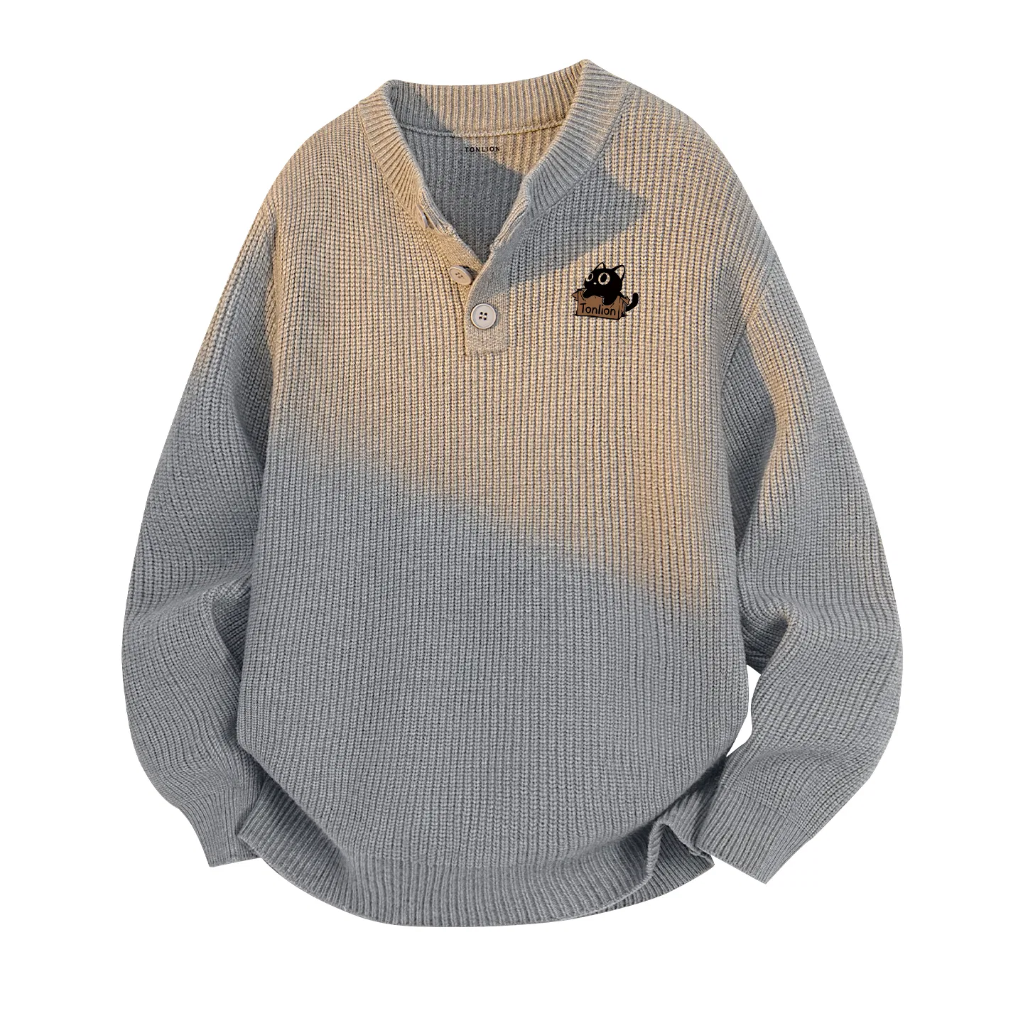 Детский пуловер с длинным рукавом Henry Zero Tonlion, Light Grey
