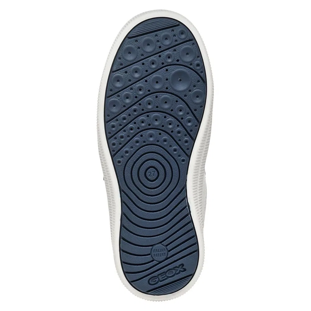 Детские кроссовки для мальчиков с дышащей подошвой J Arzach Boy A Geox, Navy Fluo Green — фото 3