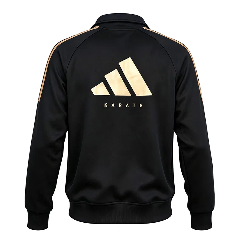 Детский спортивный комплект Adidas Kids Casual Sportswear Sets, Black/Gold — фото 4