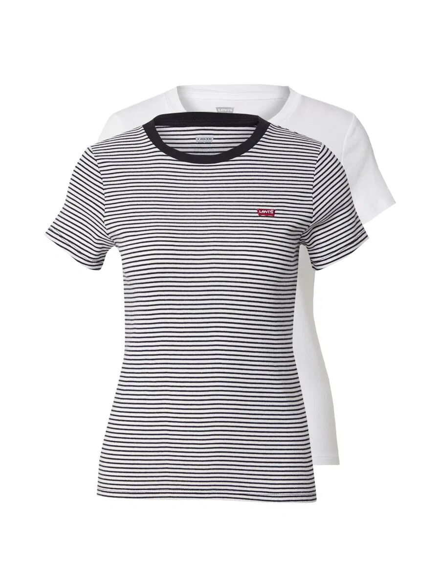 Комплект из двух футболок LEVI'S «Essential Tee» в черном и белом цветах