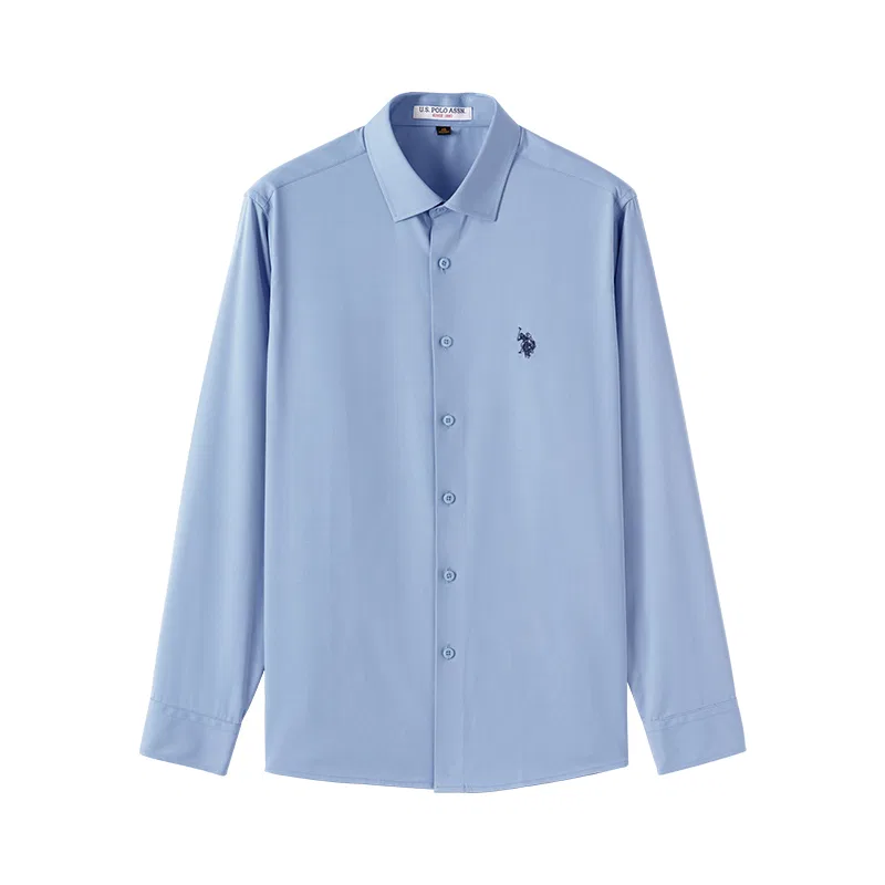 Рубашка повседневная с отложным воротником U.S. POLO ASSN., Blue