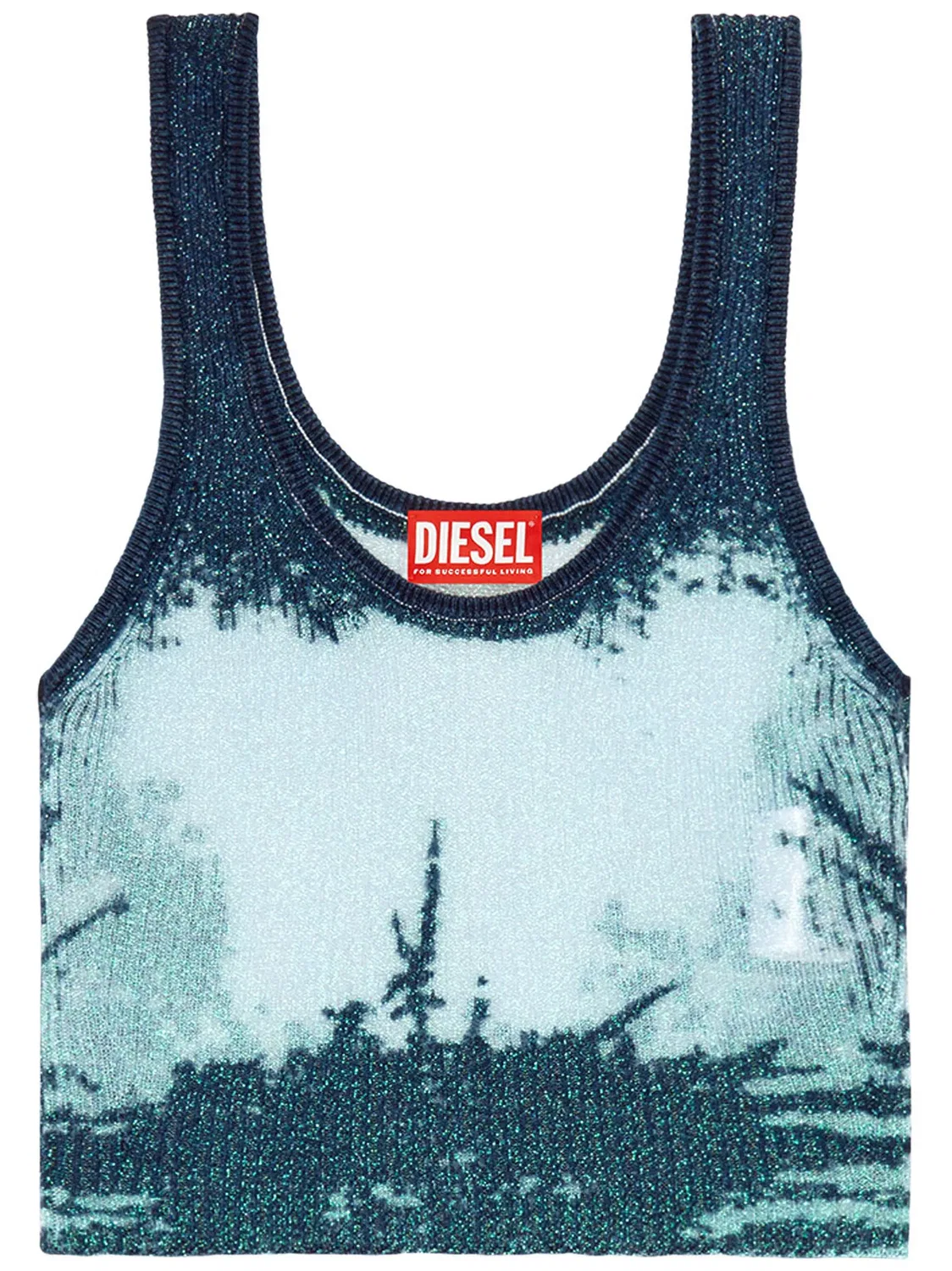 Топ Deidrina с люрексом Diesel, синий
