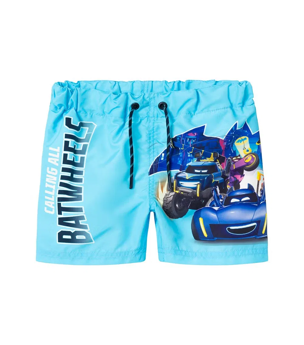 Шорты для плавания с принтом Batwheels Nmmmicco batwheels long swimshorts wab The Mom Store