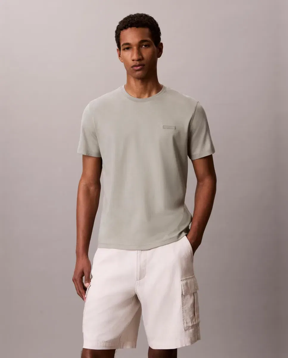 Мужская футболка с коротким рукавом из Supima хлопка Calvin Klein, Gris