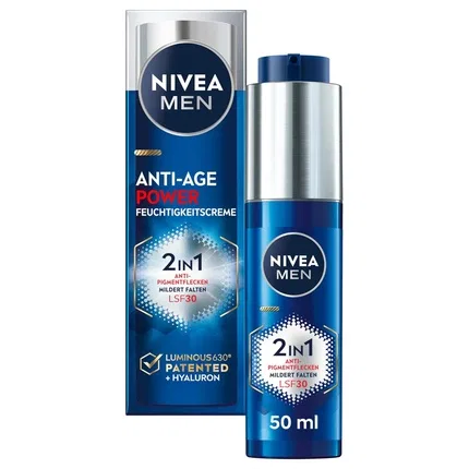 Крем для лица дневной антивозрастной 2 в 1 Nivea Men, SPF 30