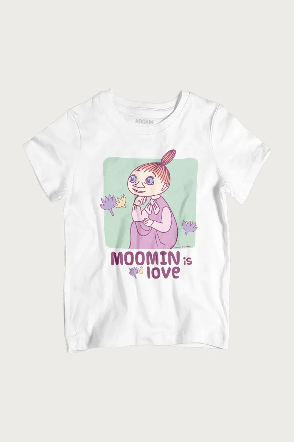 Детская футболка с принтом Mymble is love Moomin, White — фото 2