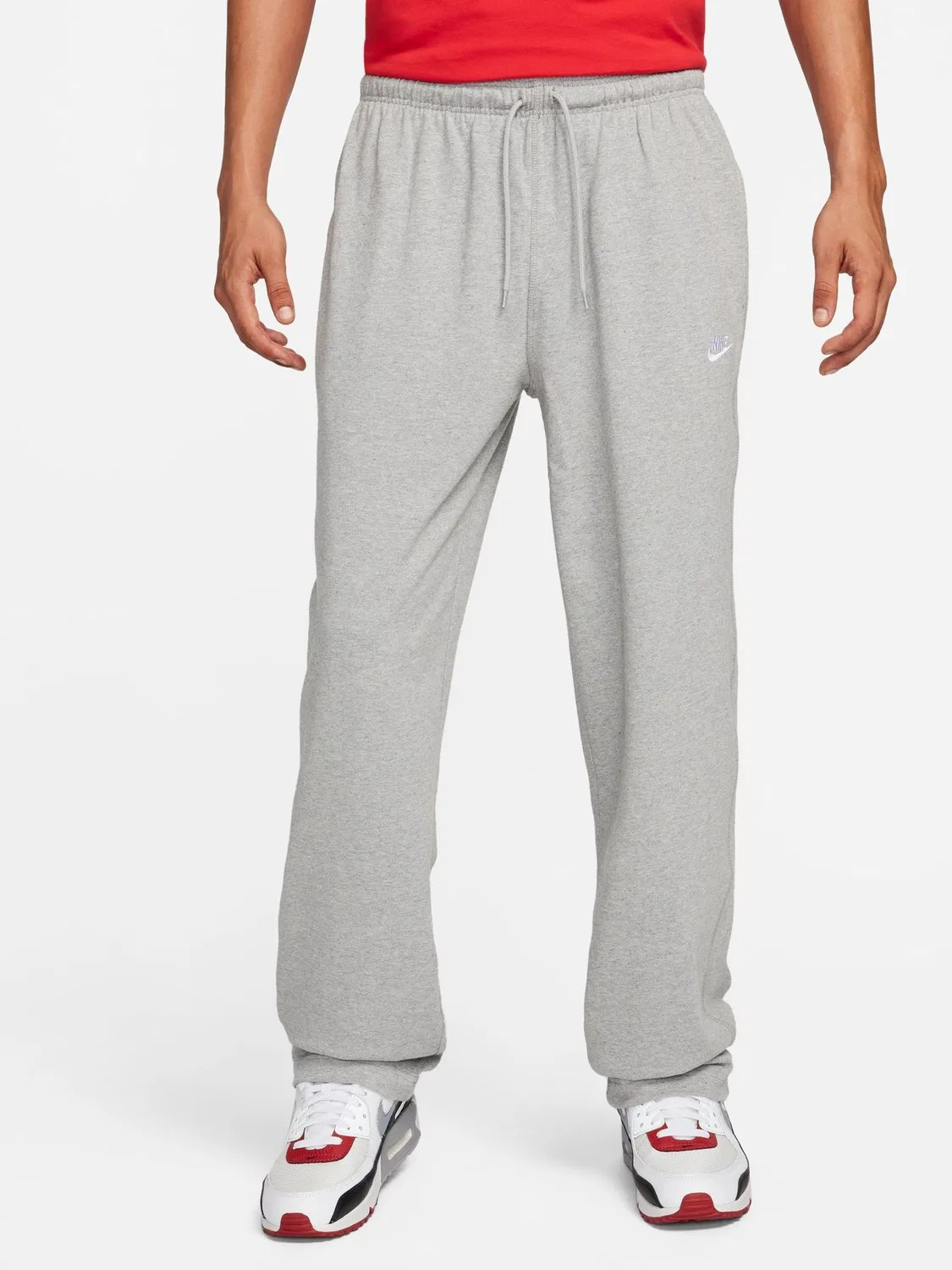 Джоггеры Nike Club Wide Leg Open Hem, серый