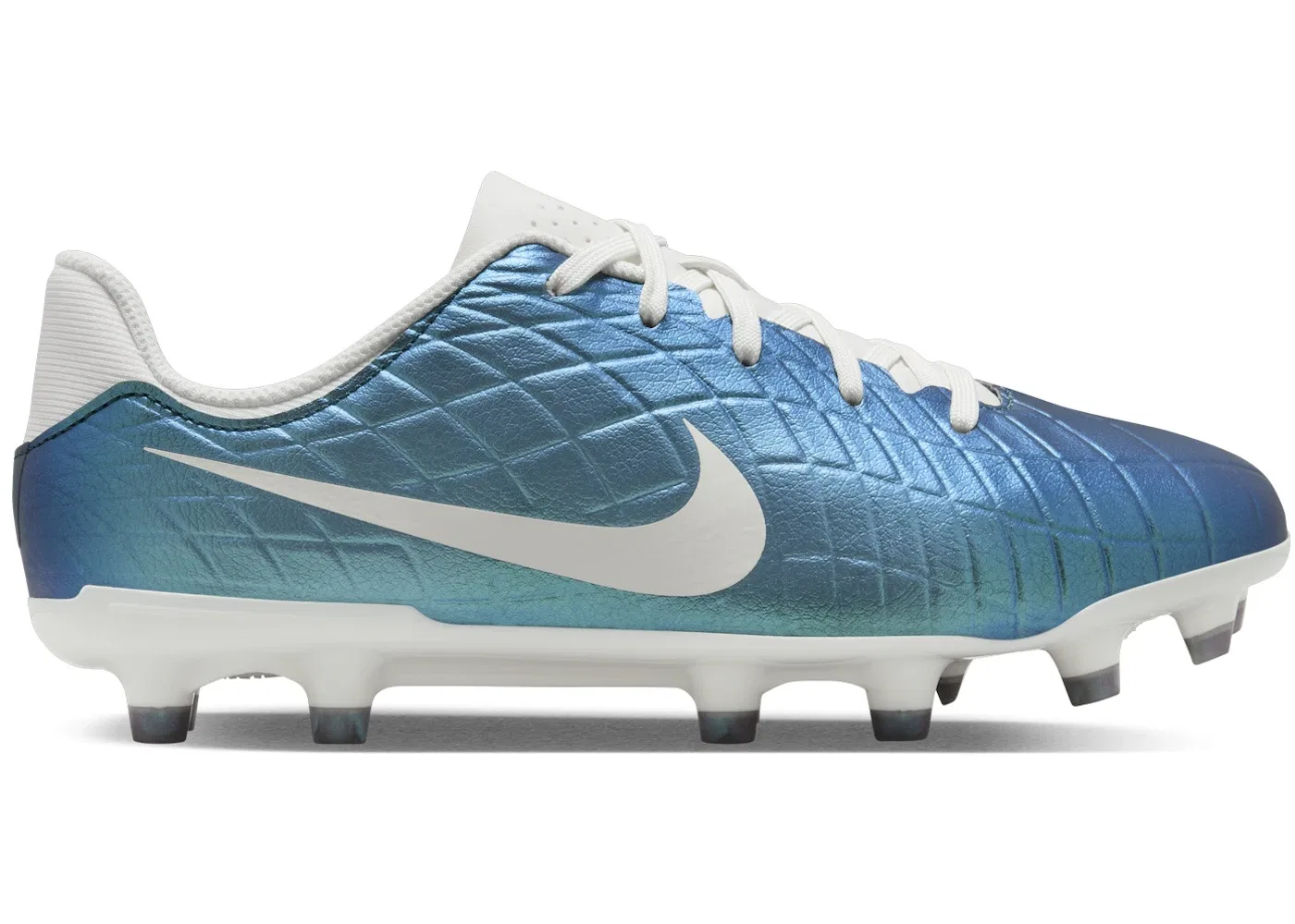 Детские бутсы Nike Tiempo Emerald Legend 10 Academy FG/MG, Dark Atomic Teal/Sail