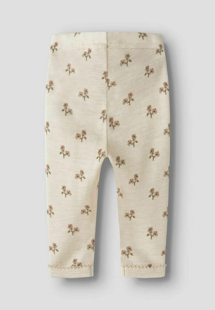 Леггинсы NAME IT Slim fit 'NBFNalu' бежевого цвета — фото 2