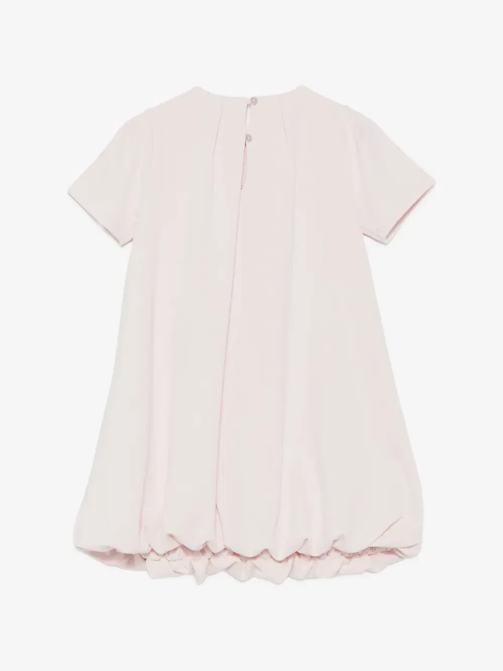 Платье с логотипом и подолом-баллон Emporio Armani Kids, розовый — фото 2