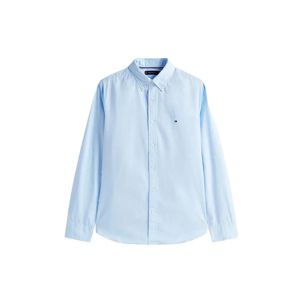 Рубашка с длинным рукавом Core Flex Regular Fit Tommy Hilfiger, синий — фото 3