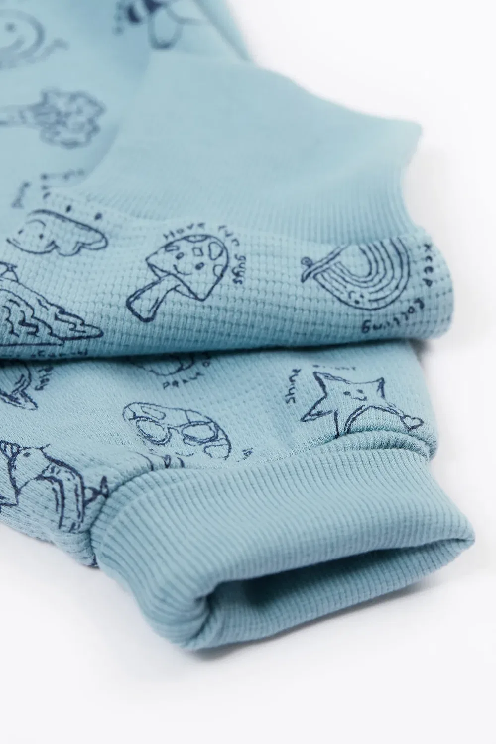 Детские штаны-джоггеры Waffle Parsnip Frugi, Blue — фото 3