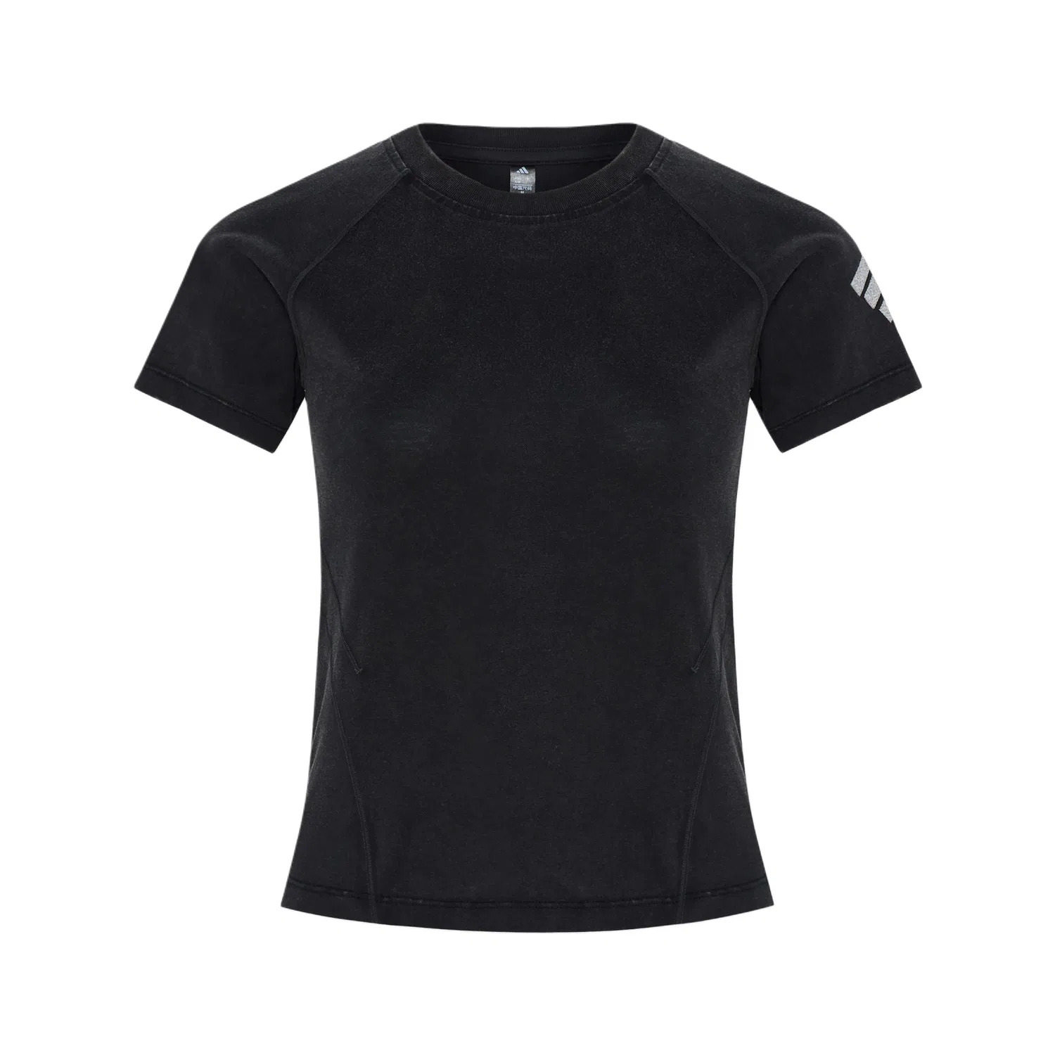 Женская футболка хлопковая с круглым вырезом Adidas, Black