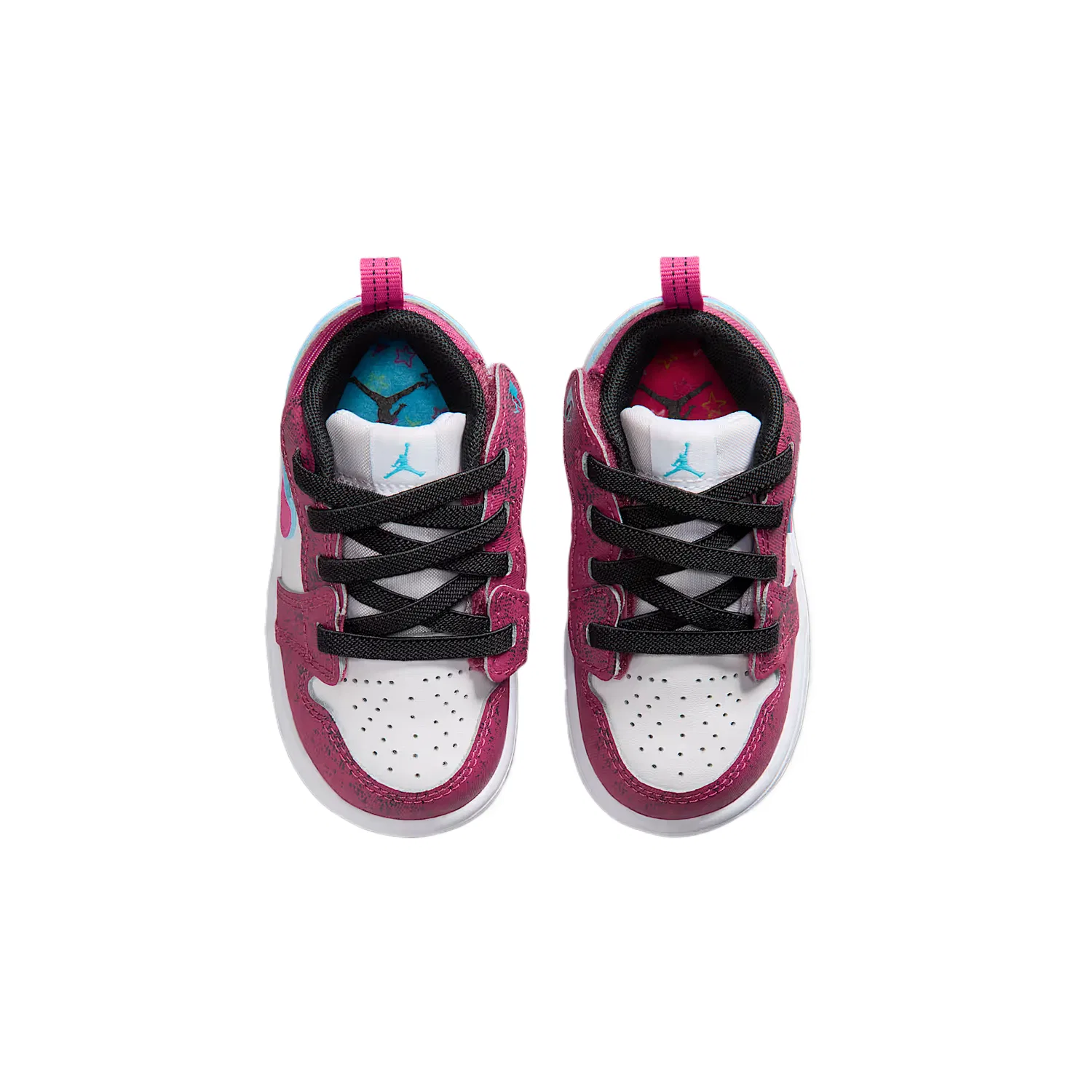 Детские кроссовки для мальчиков Jordan Air Jordan 1, Beetroot/White/Baltic Sea Blue/Dark Black — фото 3