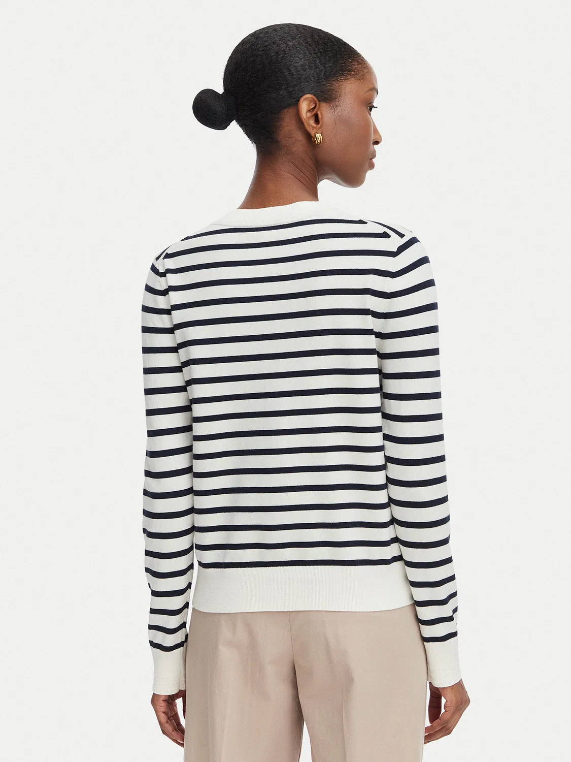 Женский кардиган стандартного кроя Cable Fine Tommy Hilfiger, белый — фото 3