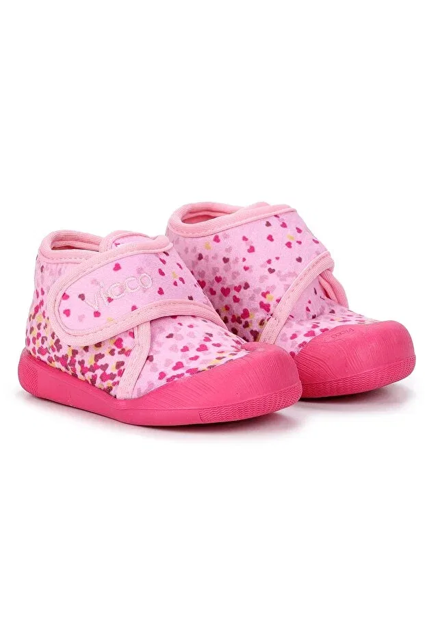 Детские тапочки для мальчиков и девочек с липучкой Vicco, Pink — фото 3