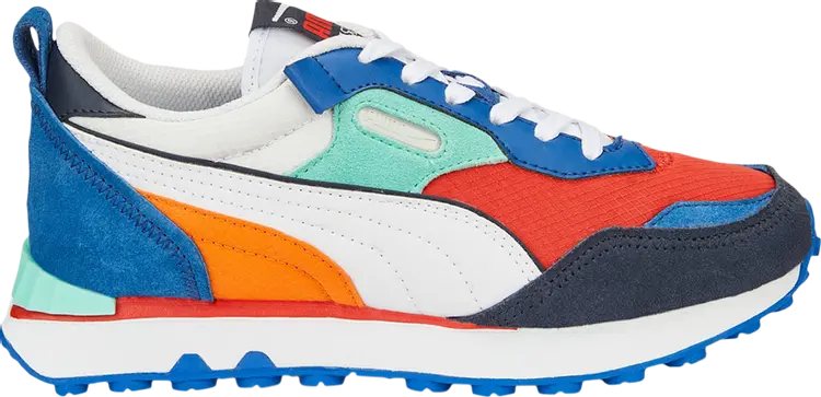 

Кроссовки Puma Rider FV Jr Future Vintage - Burnt Red Blue, черный