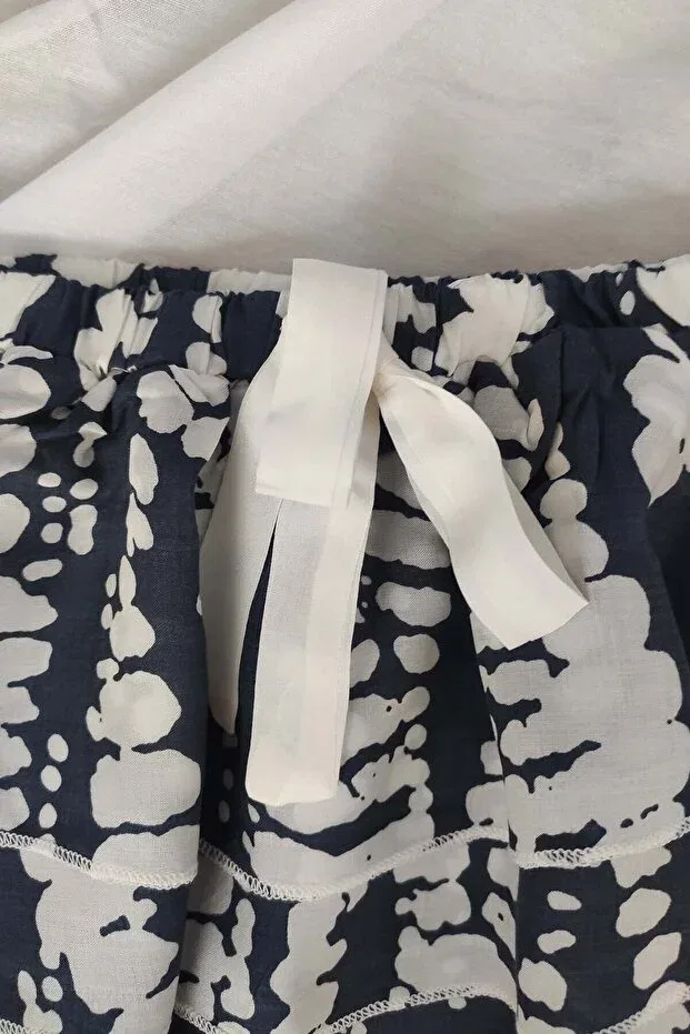 Детская юбка для девочек с принтом Basics Shecco Babba, Navy Blue — фото 2