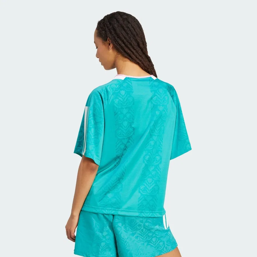 Футболка с длинным рукавом Tiro x Common Goal Jacquard Tee adidas, Зеленый — фото 2