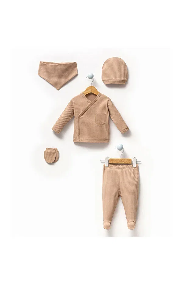 Детский комплект одежды для новорожденных хлопковый Basics Mamman'S, Beige