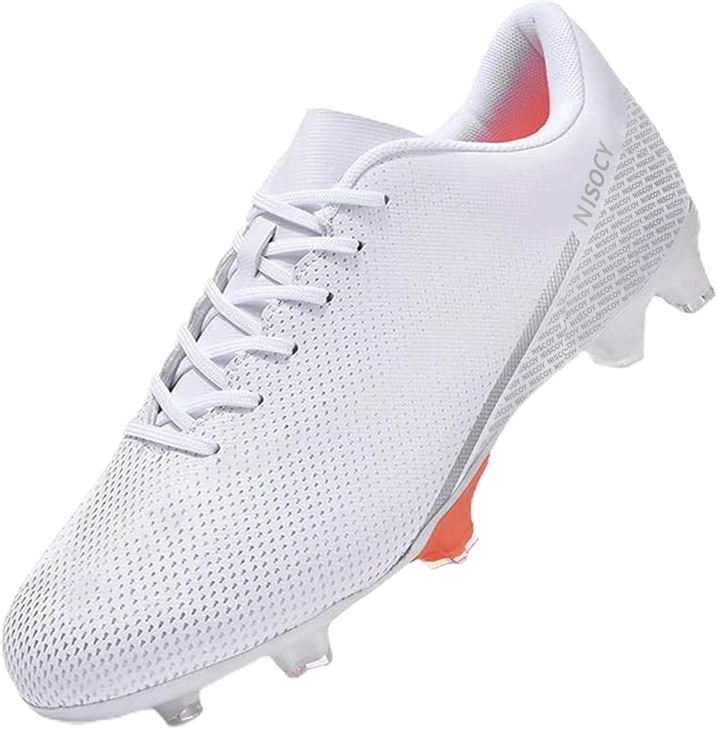 

Футбольные бутсы для мужчин и женщин, кроссовки для футзала и футбола, унисекс, широкие тренировочные кроссовки Nisocy, белый