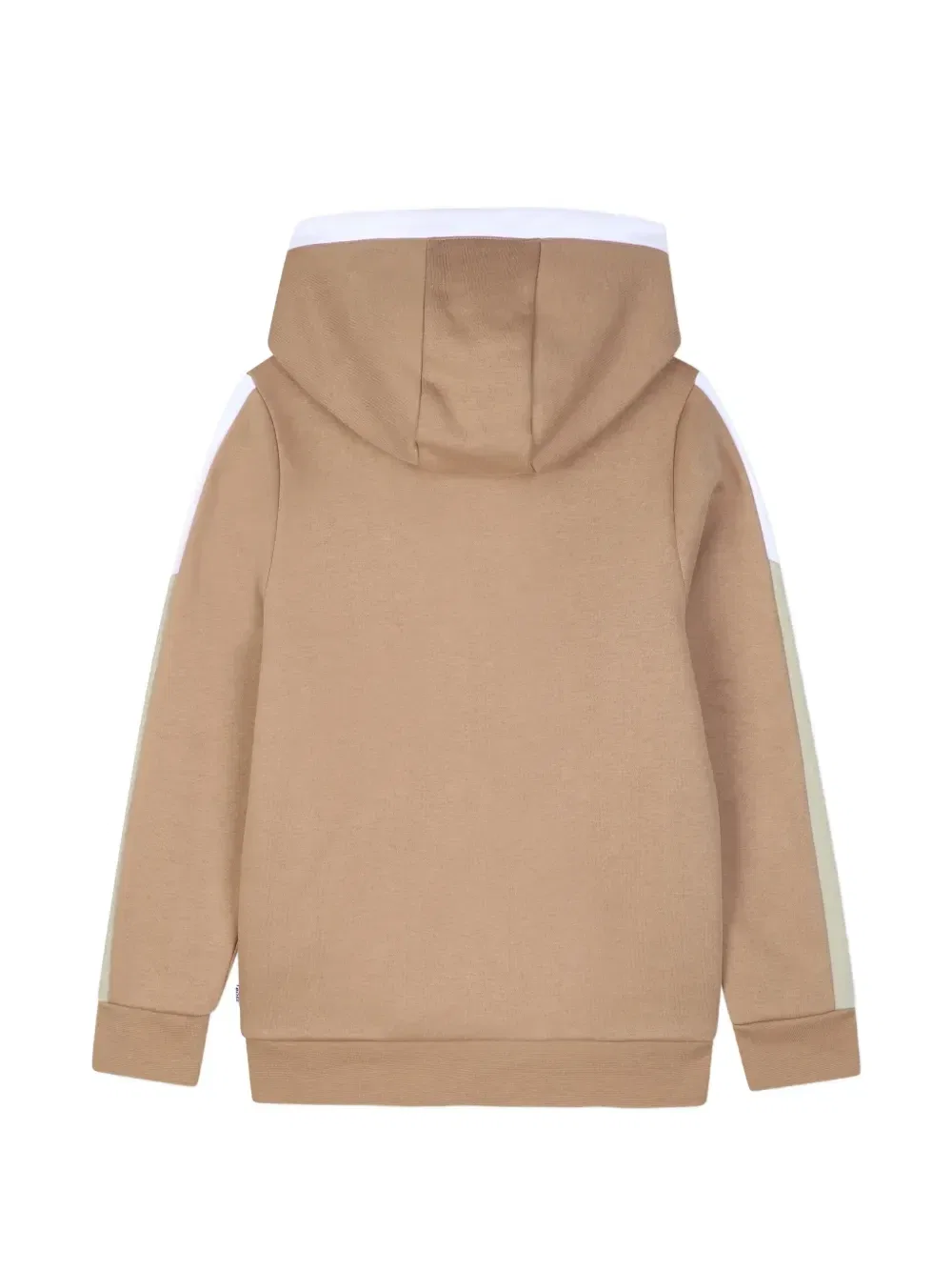 Худи на молнии с логотипом Boss Kidswear, бежевый — фото 2
