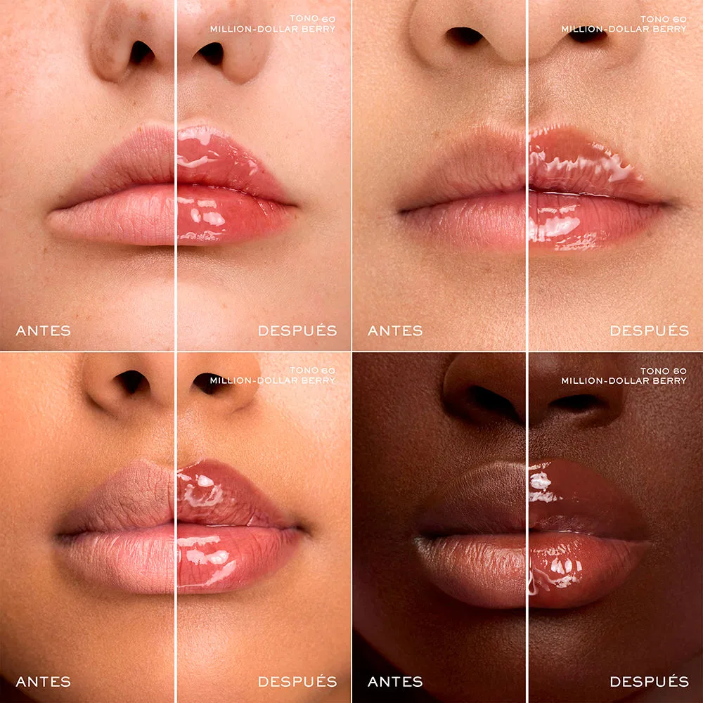 Блеск для губ Lancôme Lip Idôle JuicyTreat, 9 мл, с гиалуроновой кислотой, 60-Million-dollar Berry — фото 3