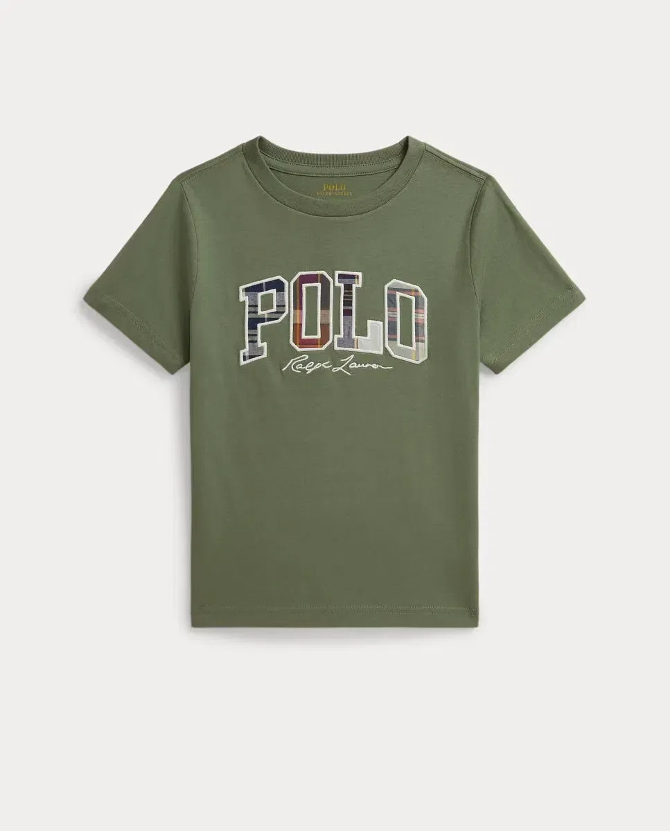 Детская футболка для мальчиков с логотипом Polo Ralph Lauren, Verde Militar — фото 4