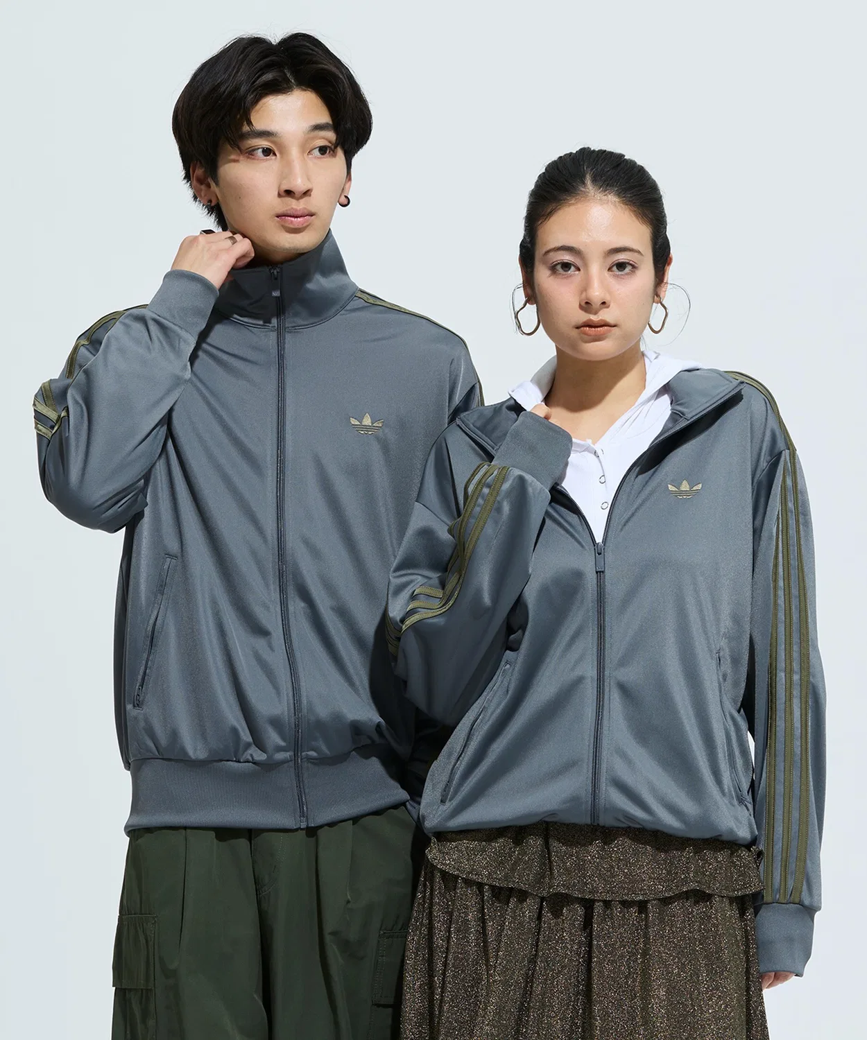 Унисекс-топ с длинным рукавомFirebird Track Top Adidas, Grey