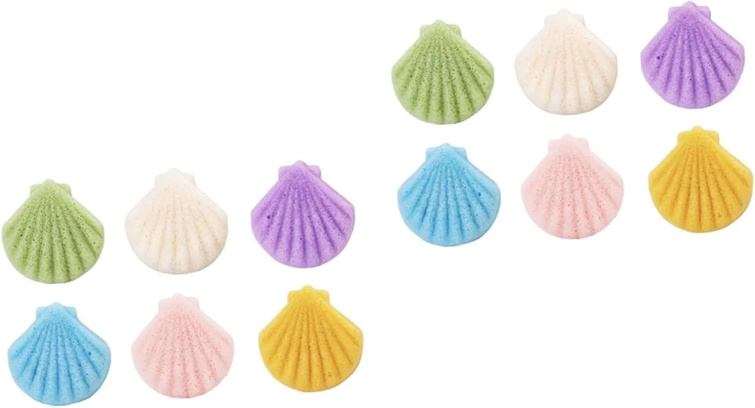 Губка для лица Konjac, 12 шт, MAGICLULU