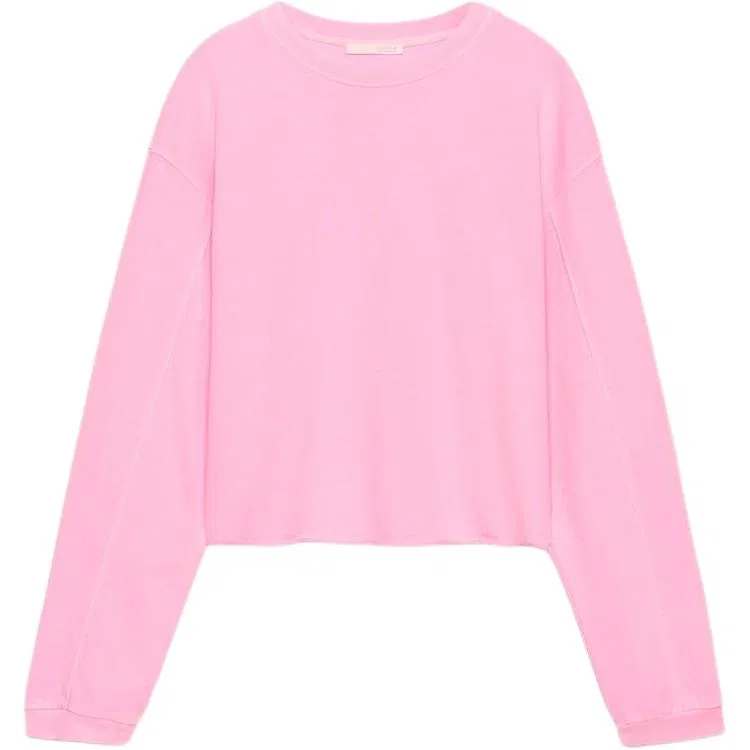 Женская футболка с круглым вырезом Neon Pink Red ZARA