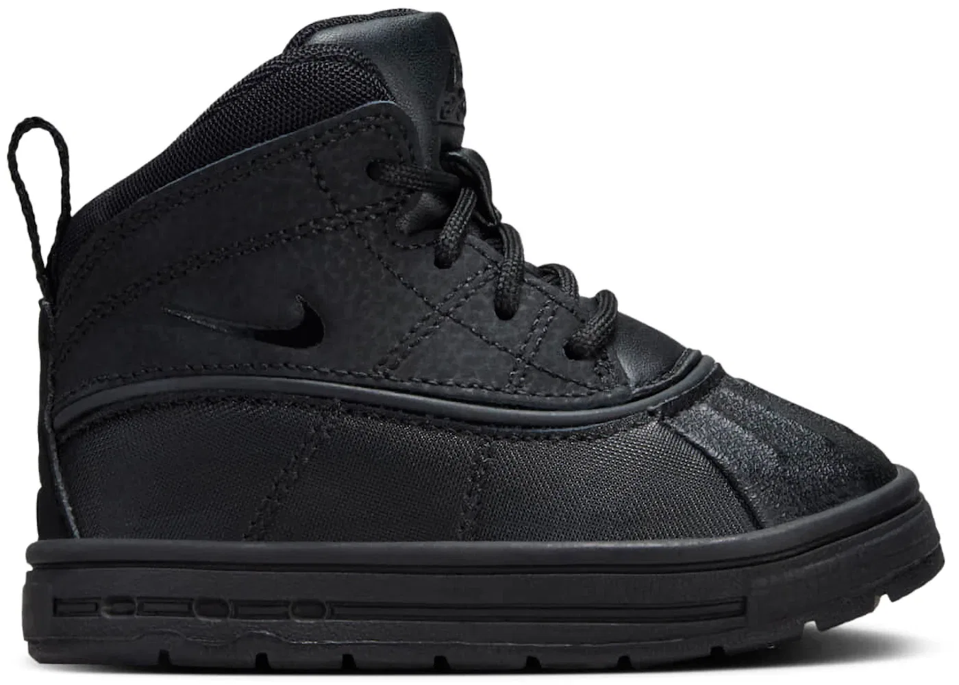 Детские кроссовки высокие с брендовым дизайном Nike Woodside 2 High, Черный