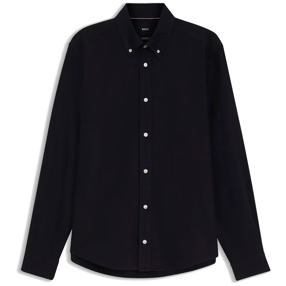 Мужская рубашка с длинным рукавом BOSS Liam 263 10262229, Black