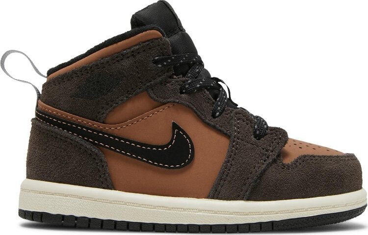 

Кроссовки Air Jordan 1 Mid SE TD Earth Tone, коричневый