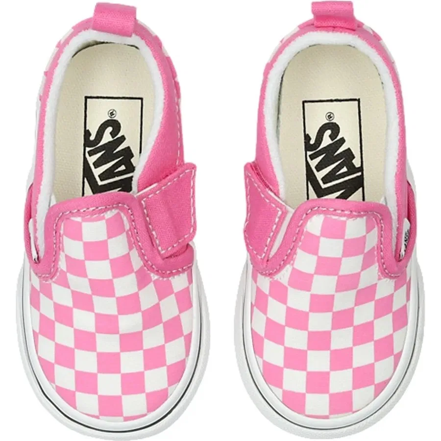 Детские кроссовки Vans Slip-On V, Розовый — фото 2