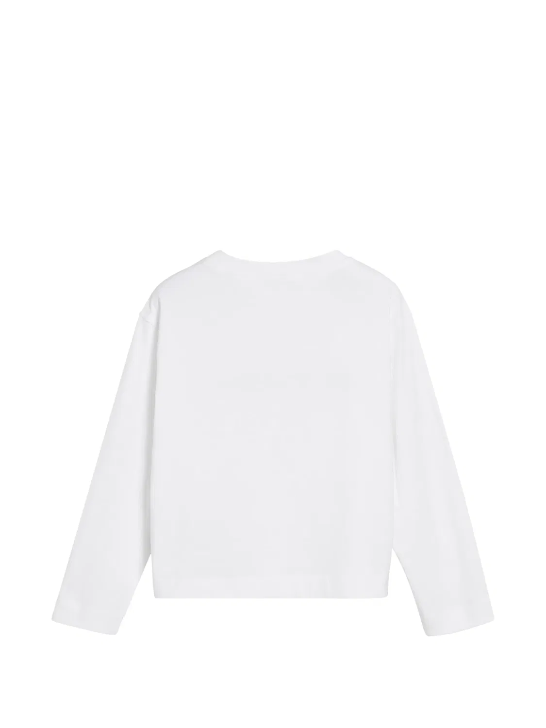 Футболка с длинными рукавами и вышивкой Brunello Cucinelli Kids, белый — фото 2